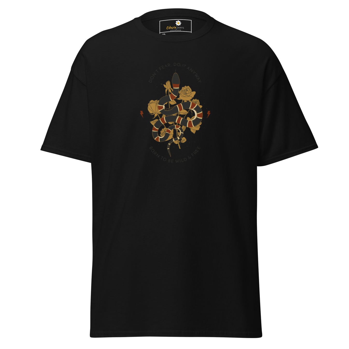 Klassiek heren t-shirt - WILDLIFE SNAKE TO BE WILD - GROOT