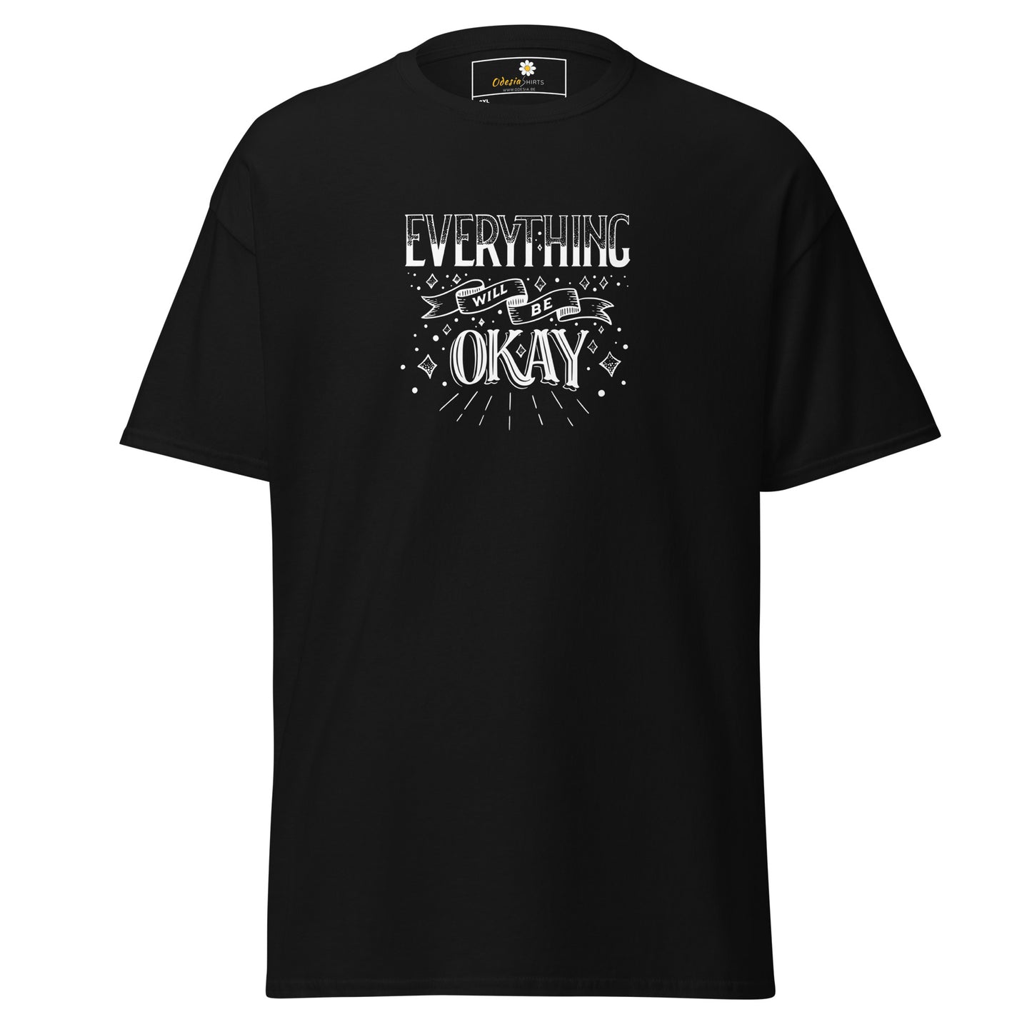 T-shirt classique pour homme - TEXT TOUT VA BIEN ÊTRE - GRAND