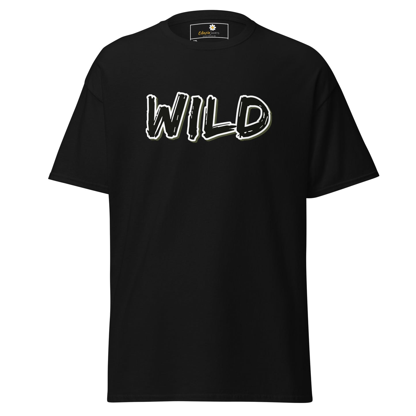 T-shirt classique pour homme - TEXT WILD - BIG