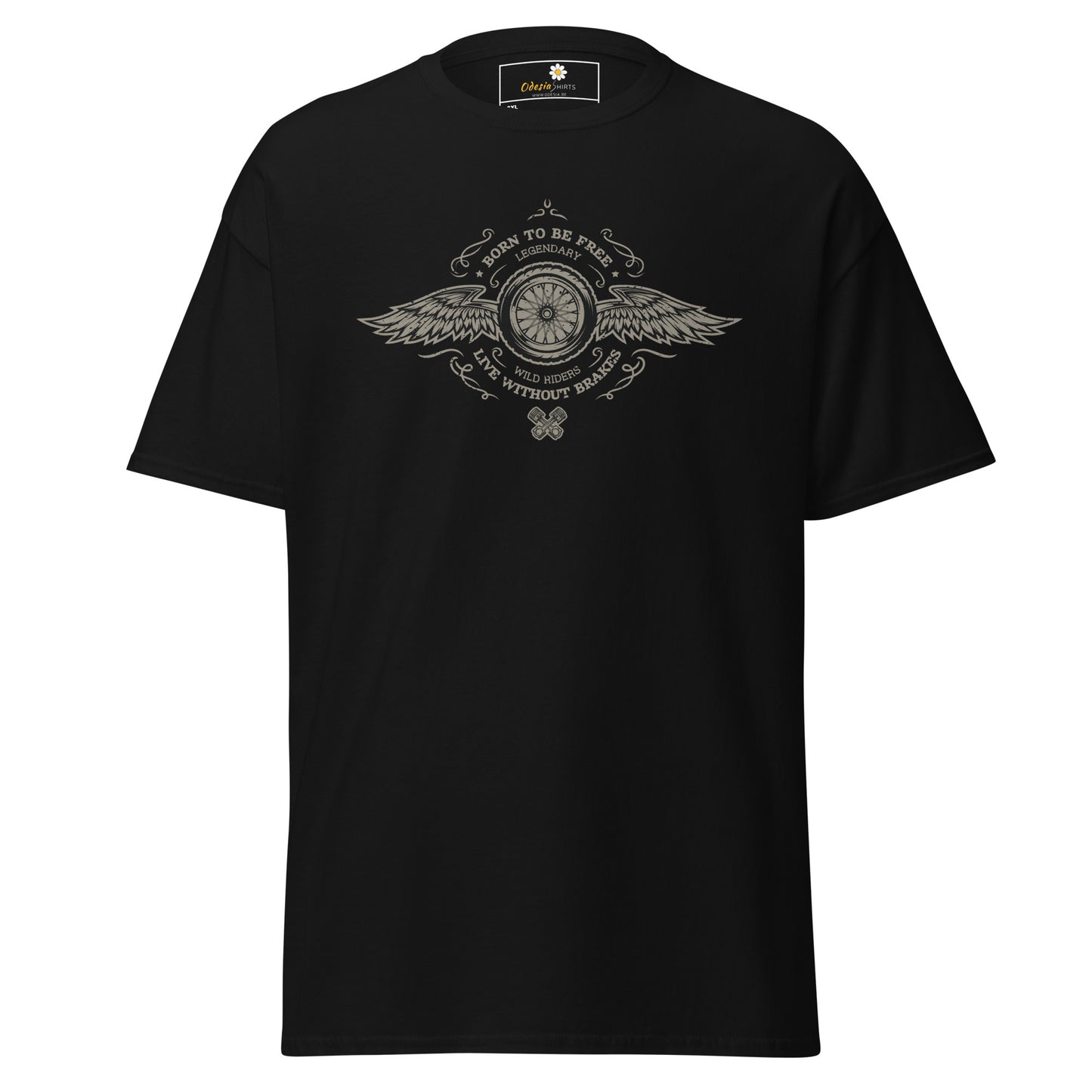 T-shirt classique homme - VINTAGE BORN TO BE FREE - GRAND