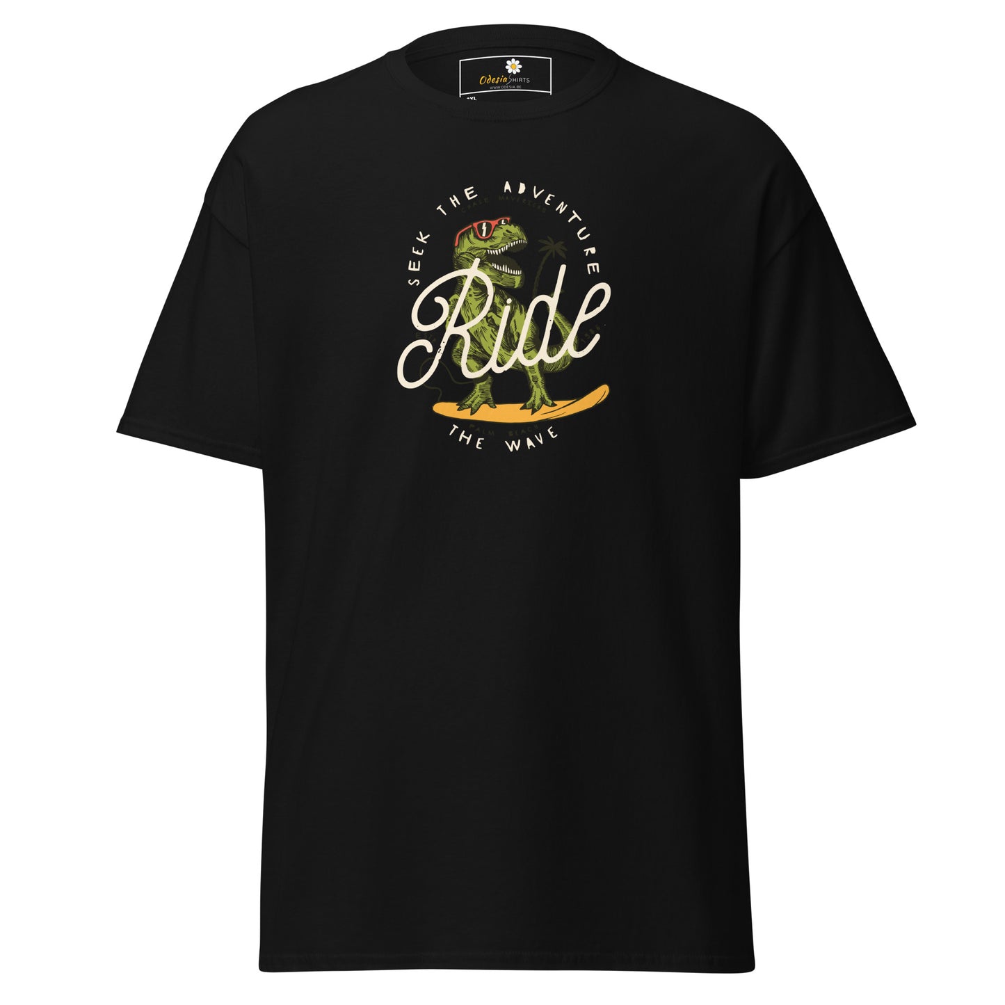 T-shirt classique pour homme - WILDLIFE DINOSAURUS RIDE WAVES - GRAND