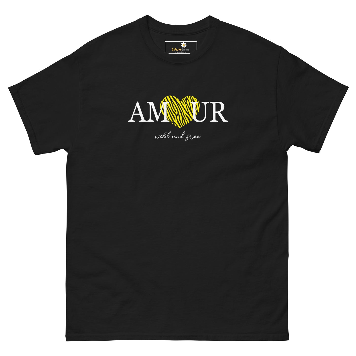 T-shirt classique homme - TEXT AMOUR WILD AND FREE - GRAND