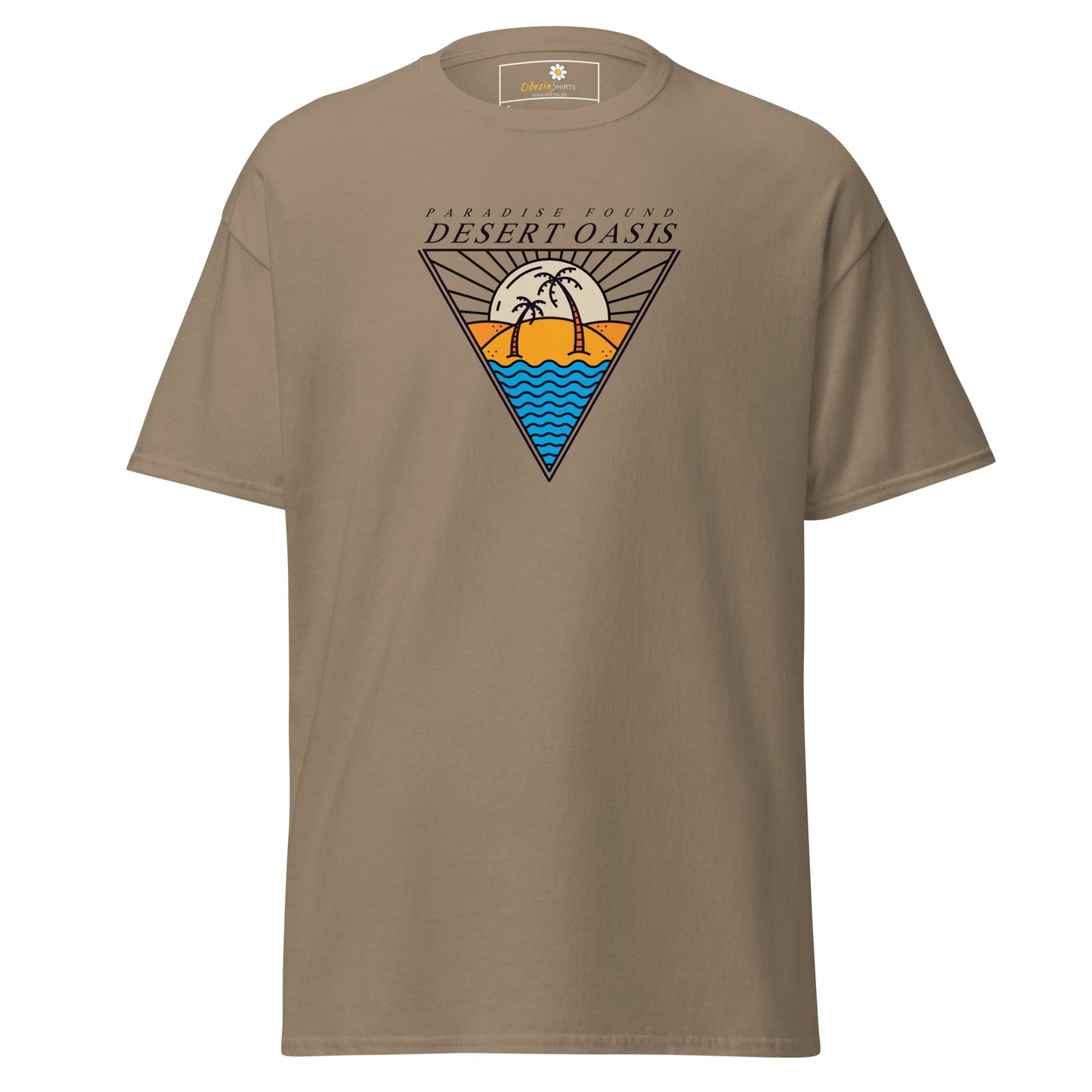 Heren klassiek t-shirt - SUMMER DESERT OASIS - REGULAR