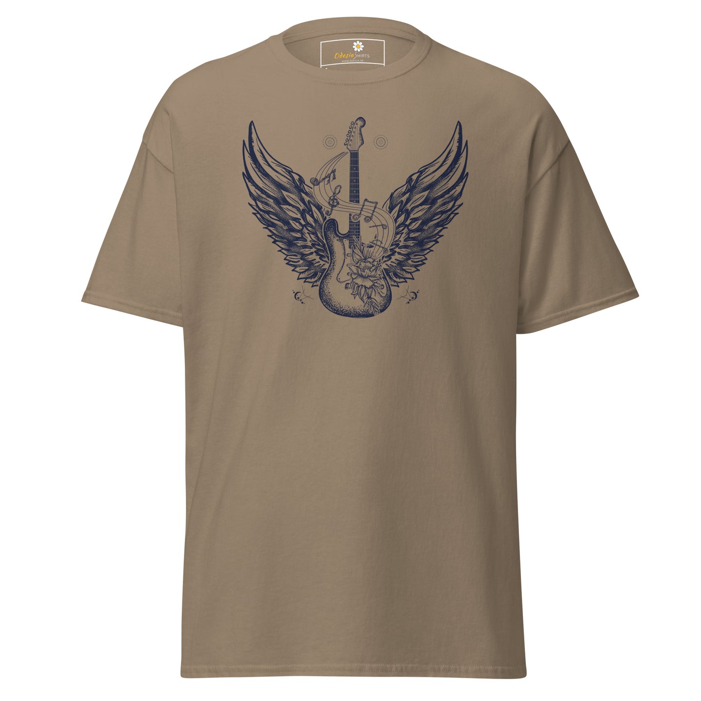 Unisex klassiek t-shirt - MUZIEK ROCK AND ROLL GITAAR - REGULAR