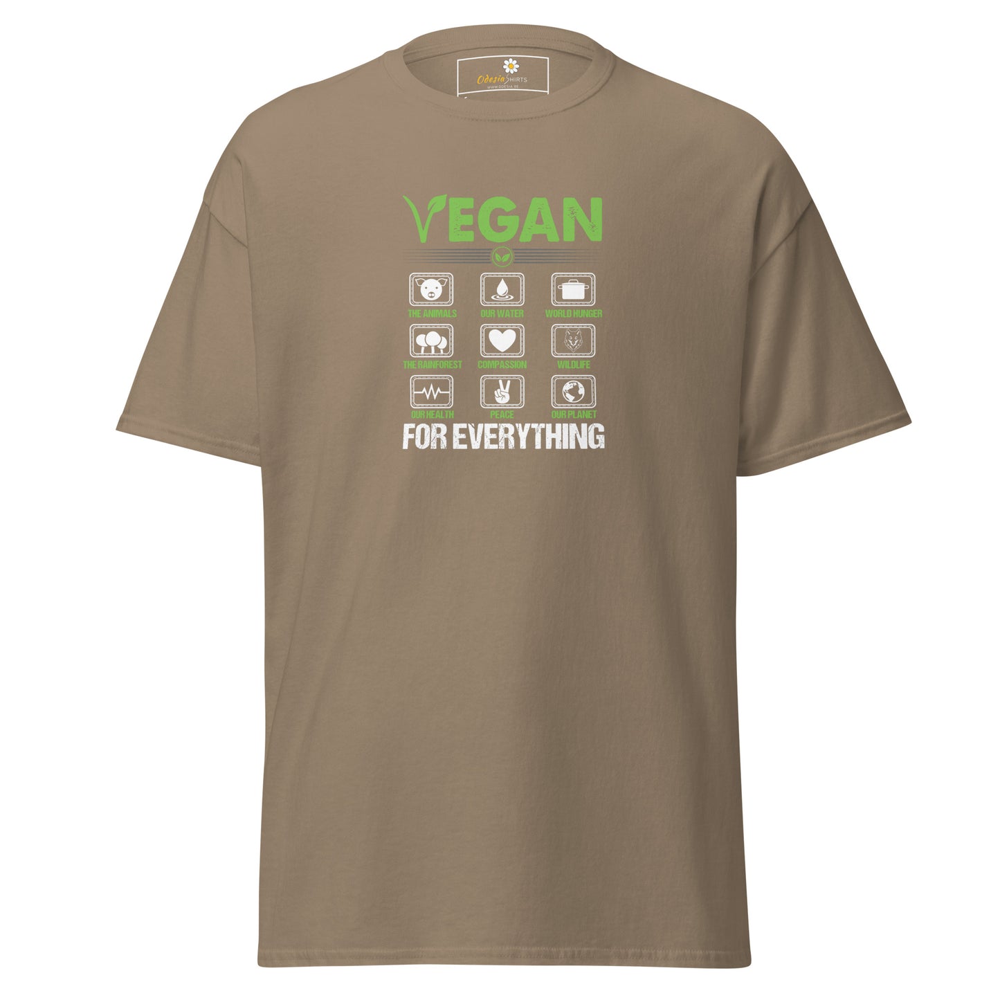Unisex classic t-shirt - VEGAN FOR EVERYTHING - REGULAR