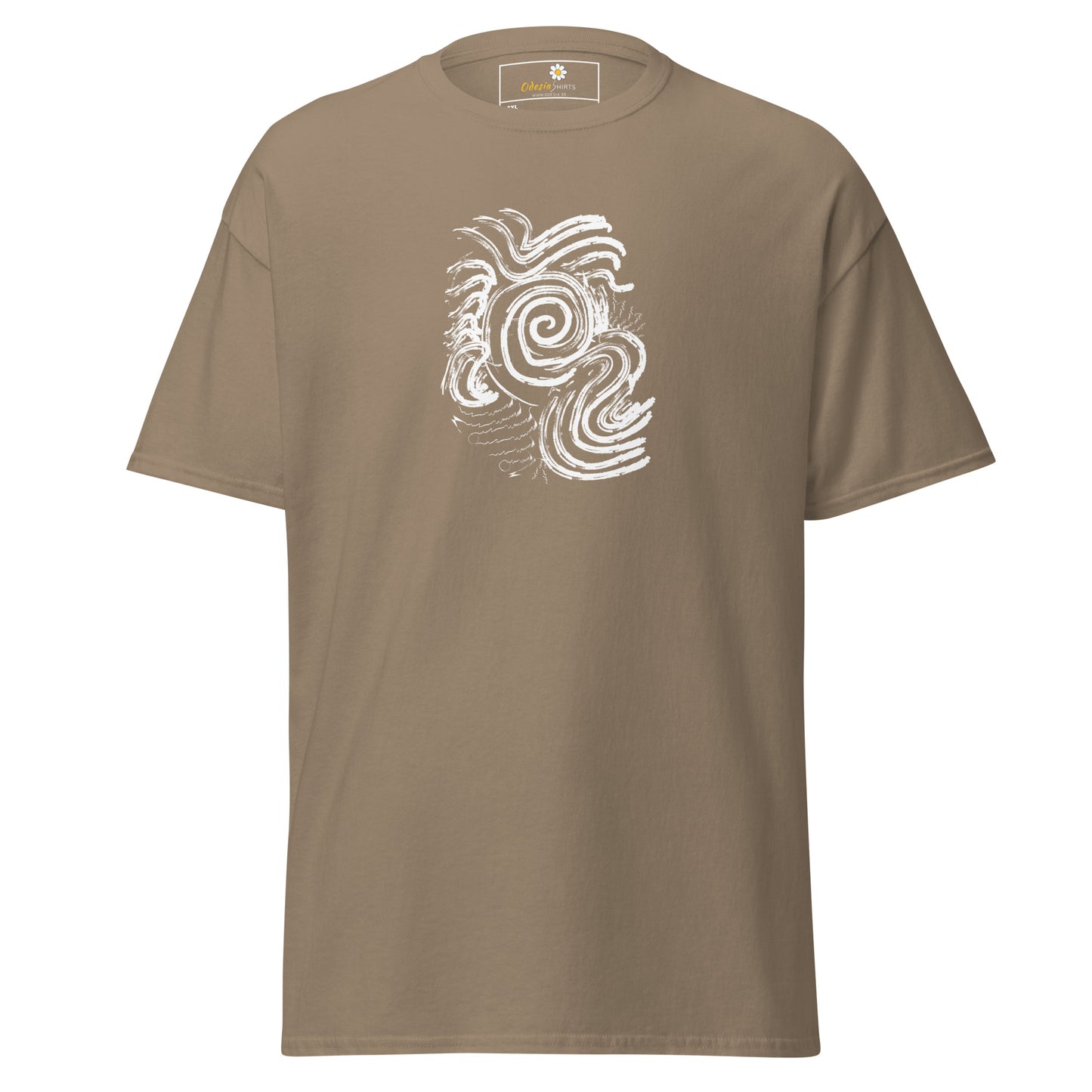 Unisex classic t-shirt - ABSTRACT SUNLIGHT WAVES - BIG