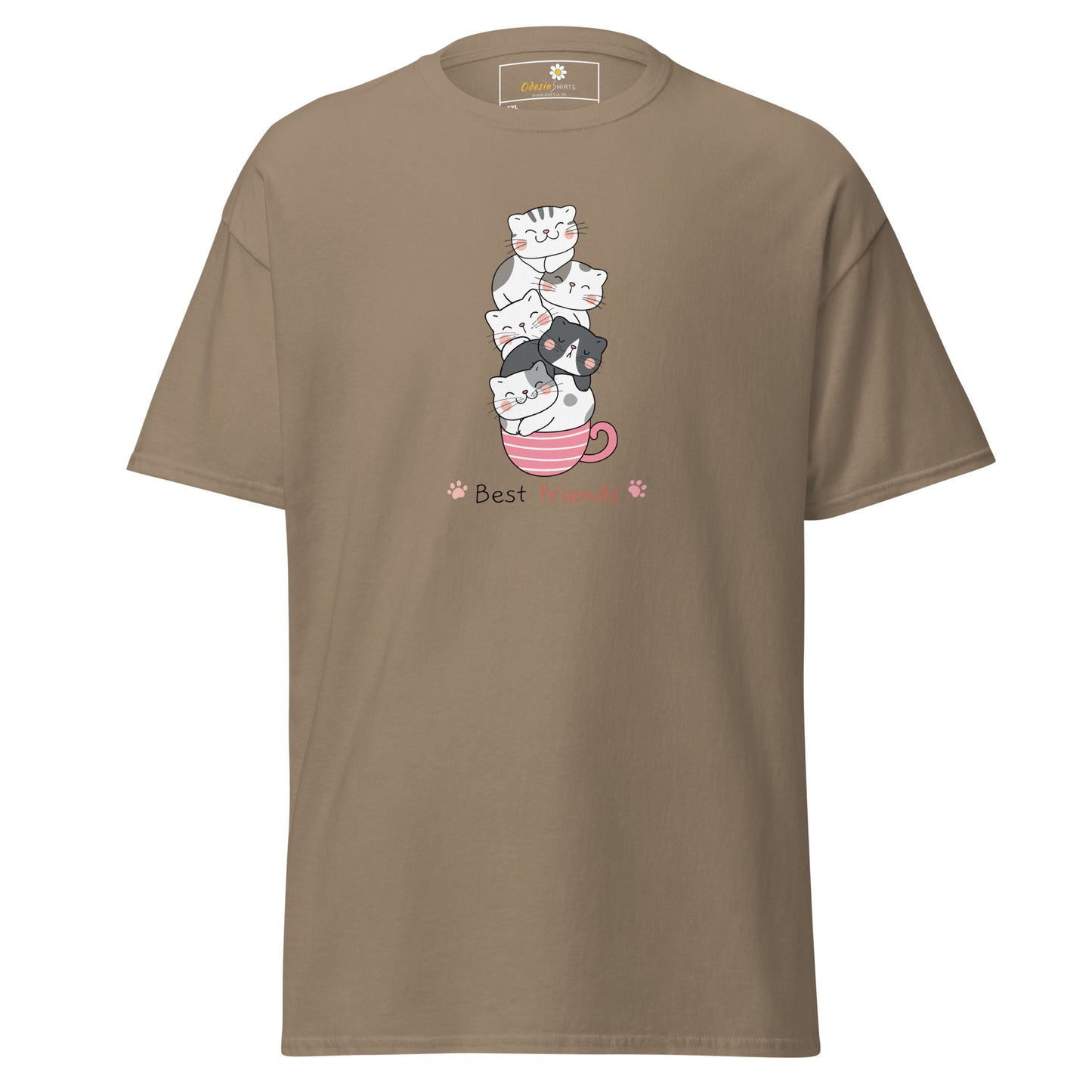T-shirt classique unisexe - ANIMAUX CHATS DANS UNE TASSE - GRAND