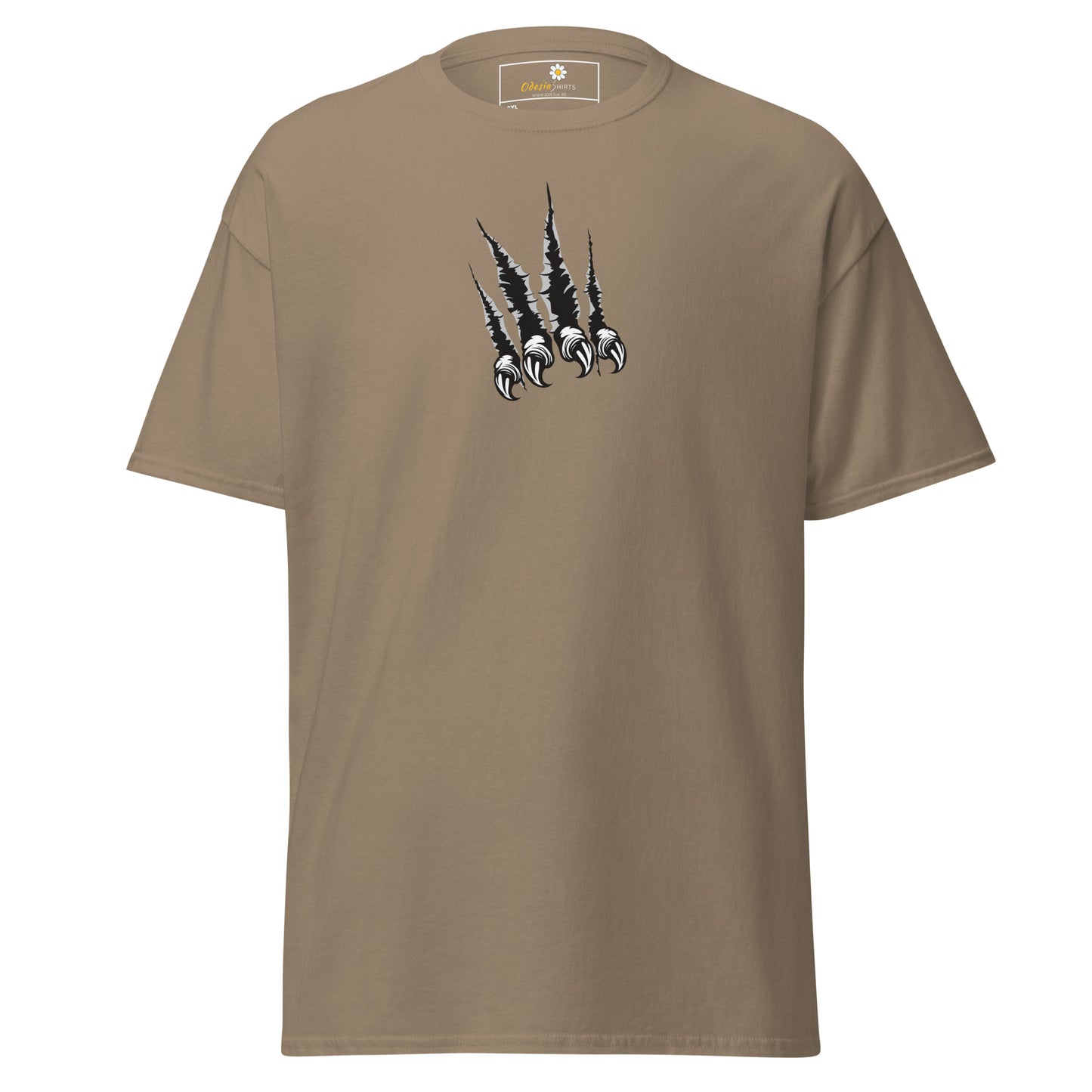 Klassiek heren t-shirt - WILDLIFE CLAWS - GROOT