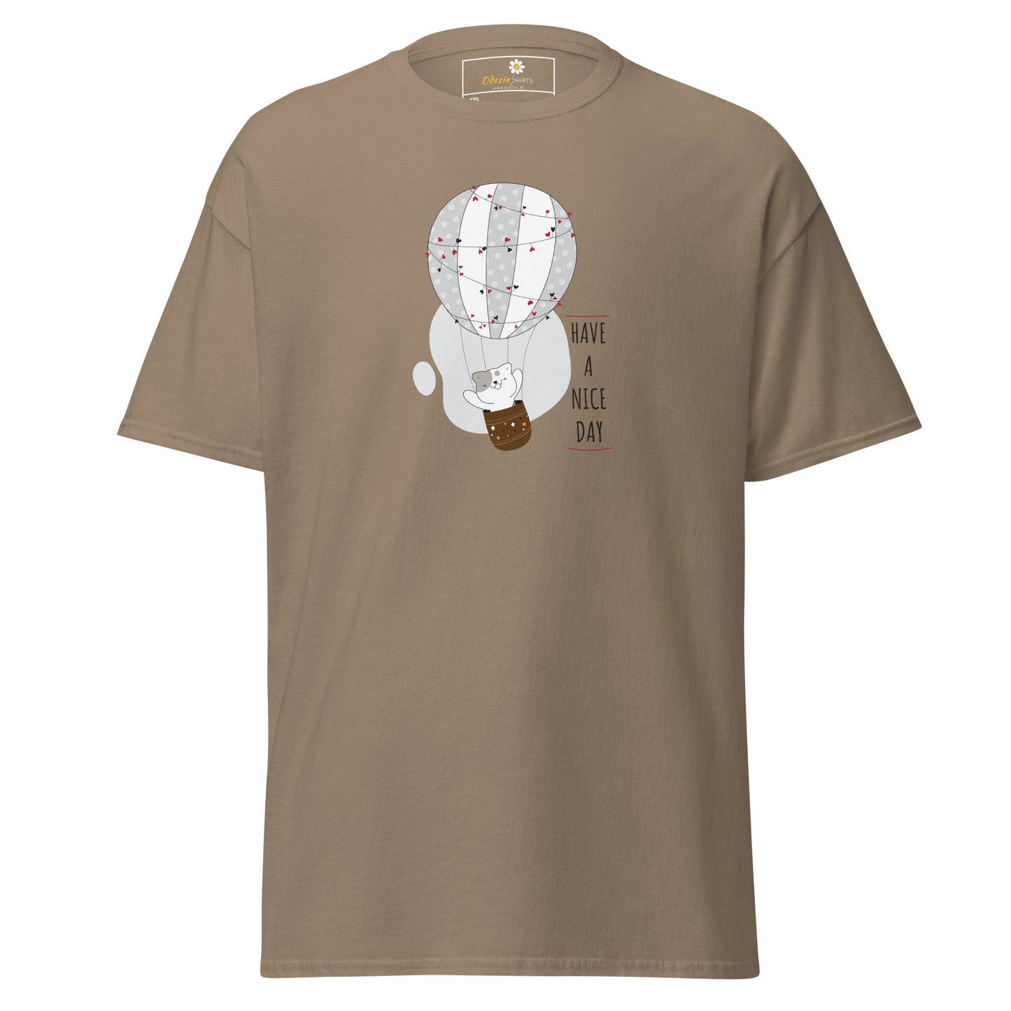 Unisex klassiek t-shirt - DIEREN KAT LUFTBALLON - GROOT