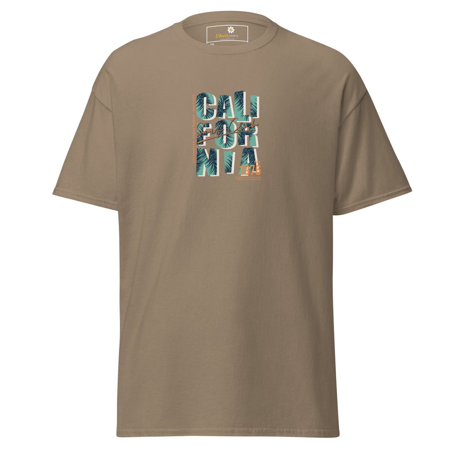 Heren klassiek t-shirt - TEXT CALIFORNIA - GROOT