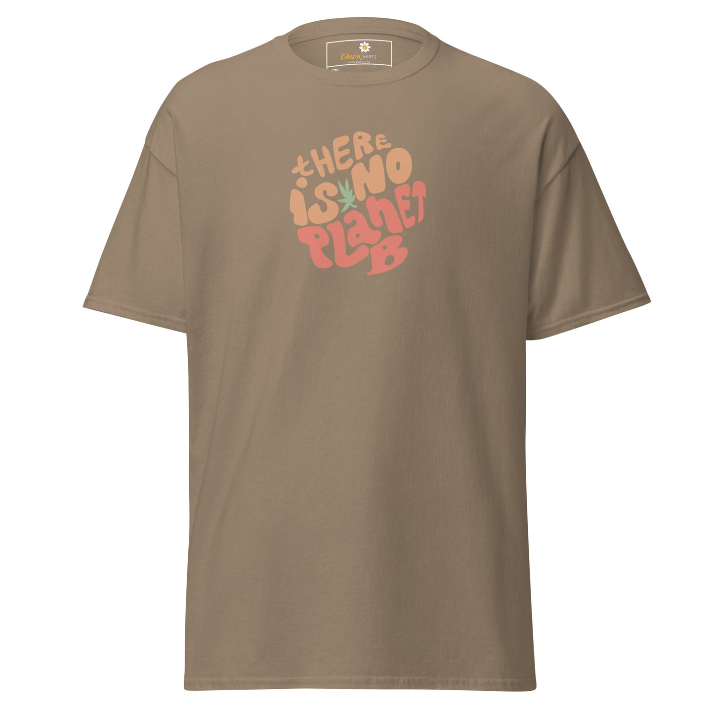 T-shirt classique pour homme - TEXTE IL N'Y A PAS DE PLANÈTE B - GRAND