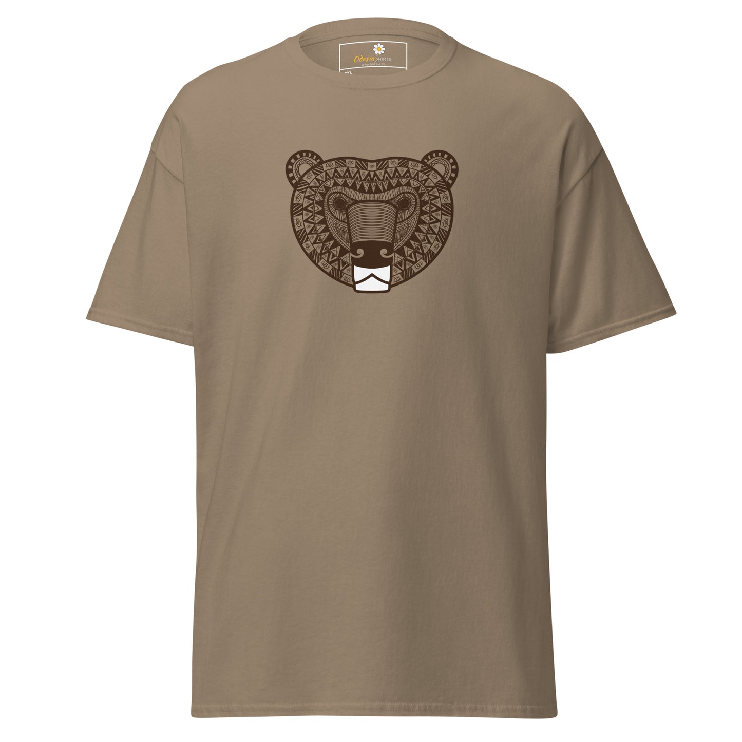 Klassiek heren t-shirt - WILDLIFE AZTECH BEAR - GROOT