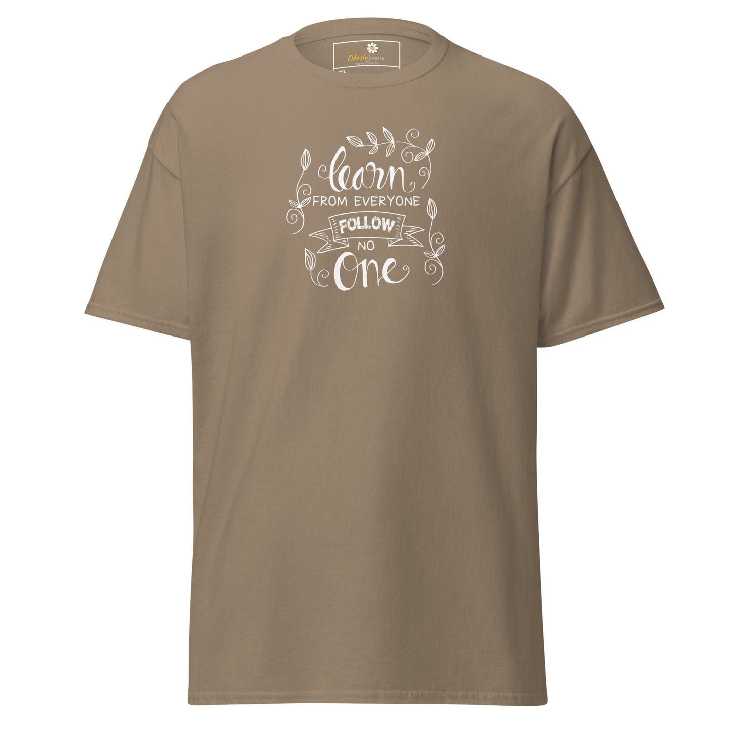 T-shirt classique pour homme - TEXTE APPRENEZ DE TOUS - GRAND