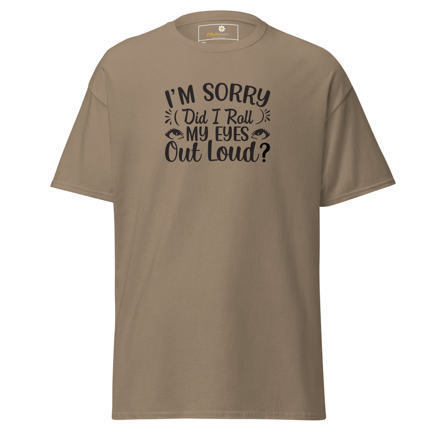 T-shirt classique pour homme - TEXT FUN DID I ROLL MY EYES OUT LOUD - BIG