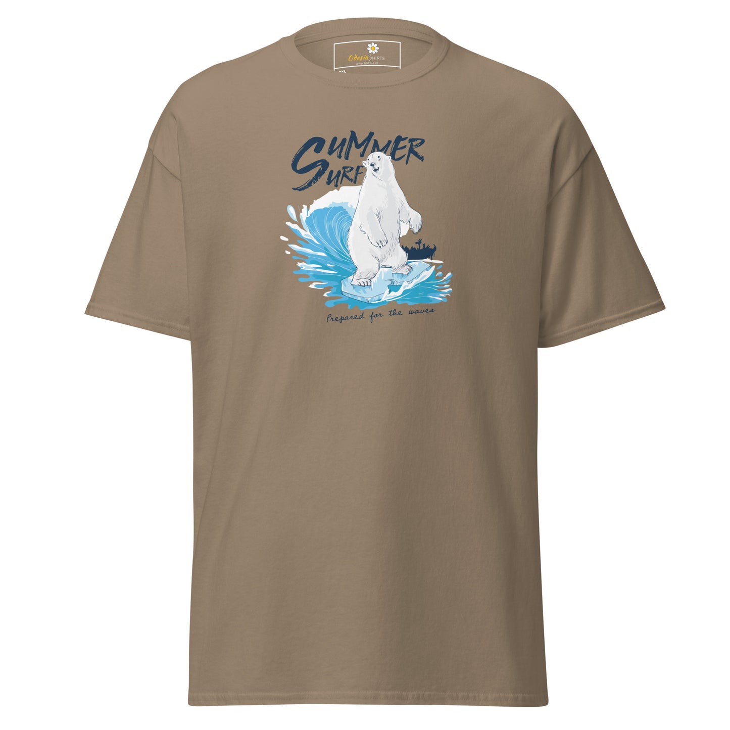 T-shirt classique homme - SUMMER SURFING BEAR - GRAND
