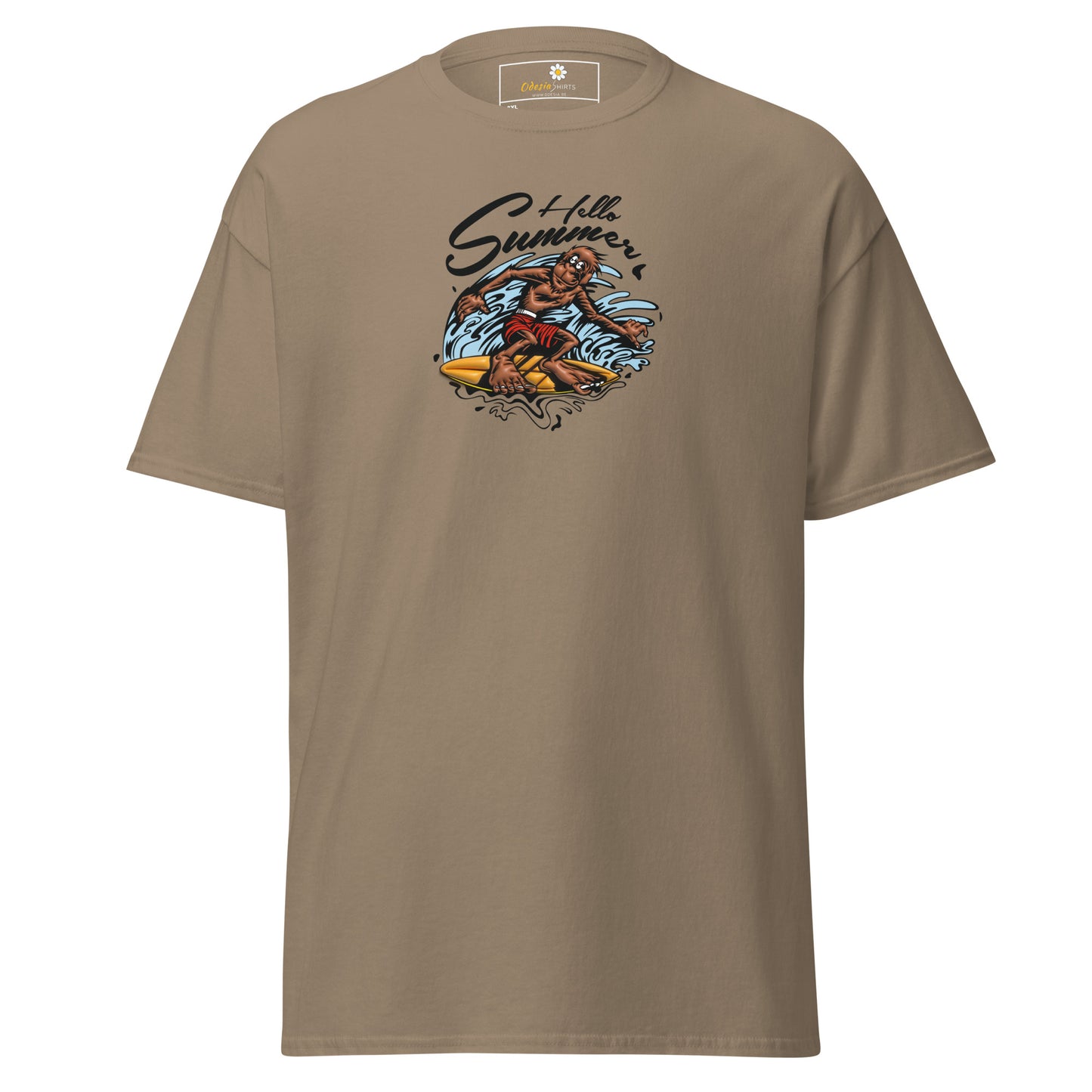 T-shirt classique homme - SINGE SURFEUR D'ÉTÉ - GRAND