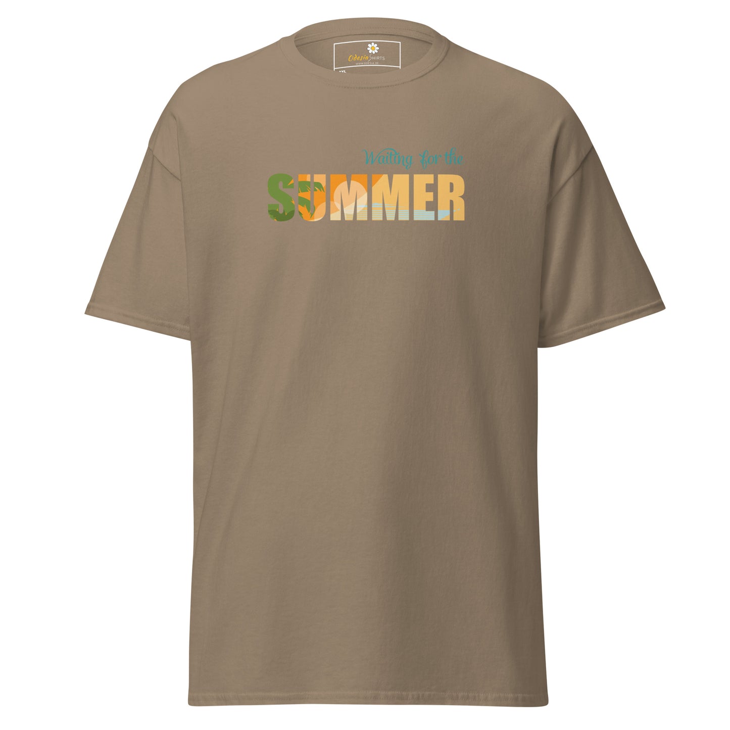 T-shirt classique pour homme - L'ÉTÉ ATTEND - GRAND