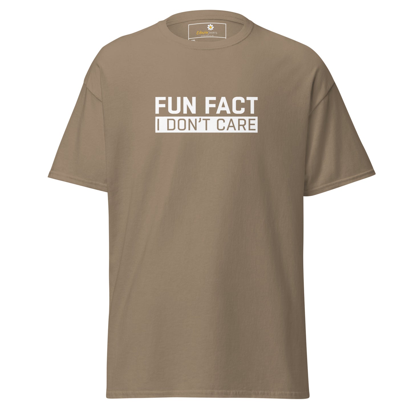 Heren klassiek t-shirt - TEKST PLEZIER HET KAN MIJ NIET SCHELEN - GROOT