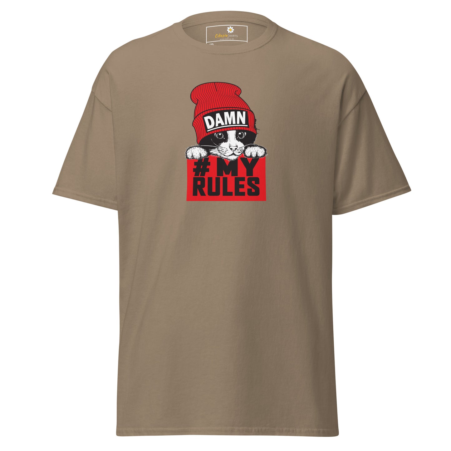 T-shirt classique unisexe - ANIMAUX AMUSANTS CHAT MES RÈGLES - GRAND