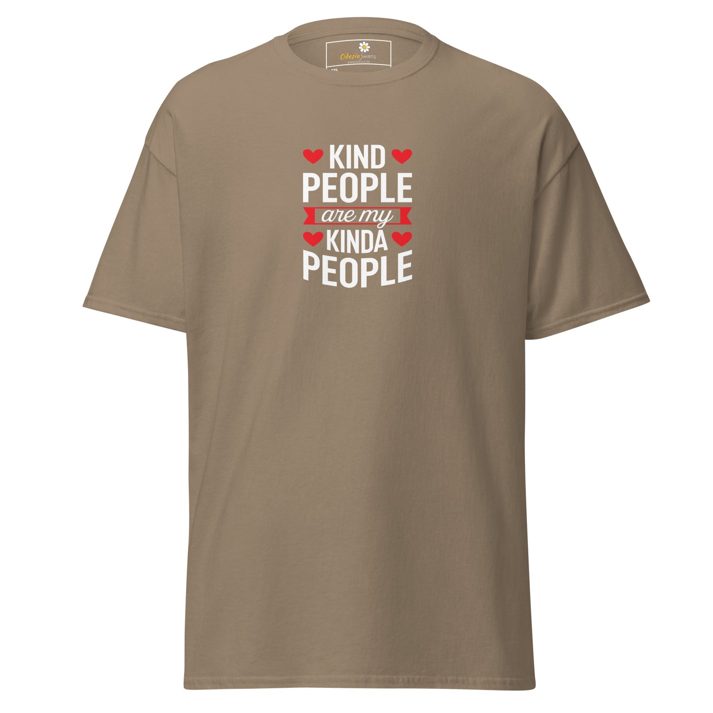 Heren klassiek t-shirt - TEKST AARDIGE MENSEN MIJN - GROOT