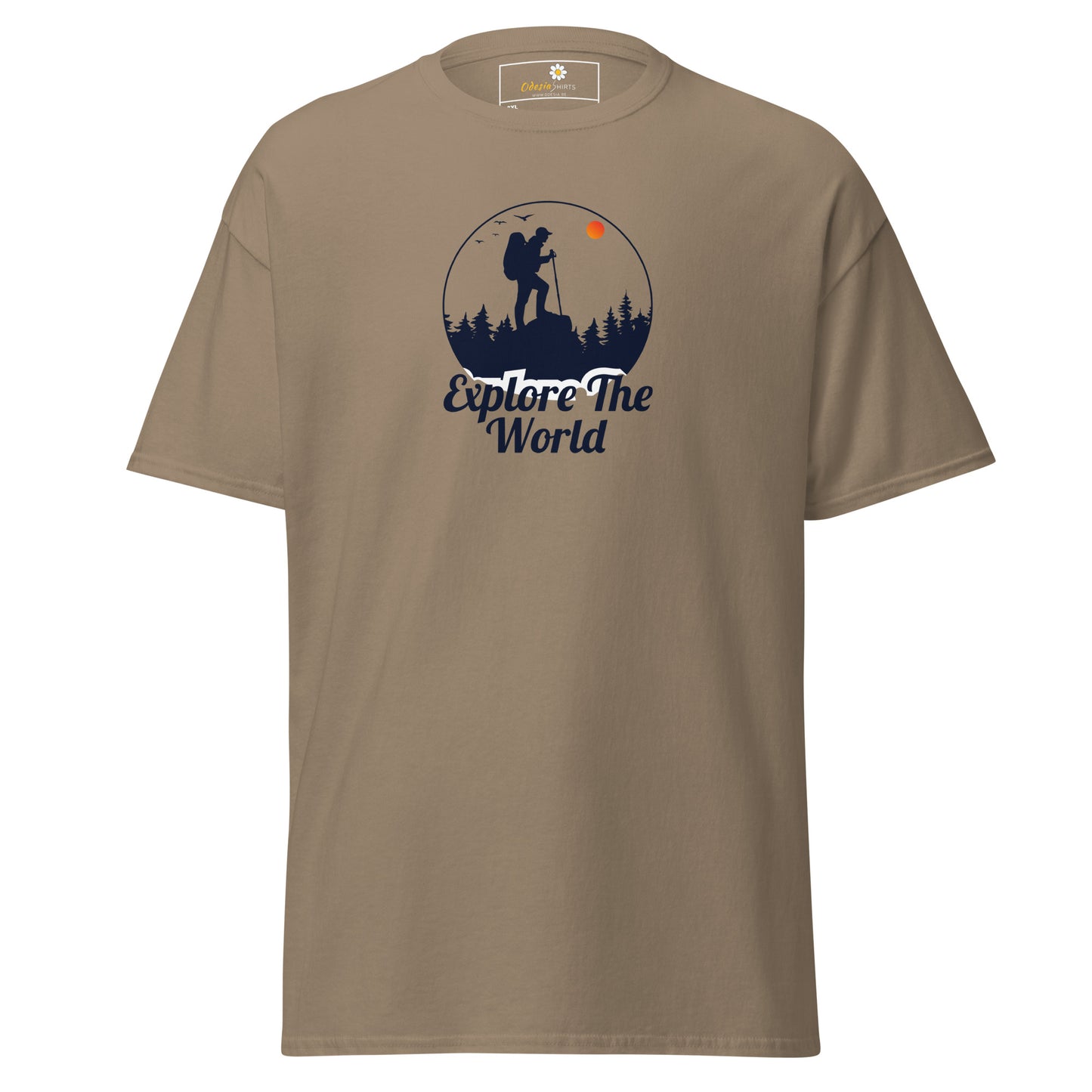 Unisex classic t-shirt - ADVENTURE EXPLORE THE WORLD - BIG
