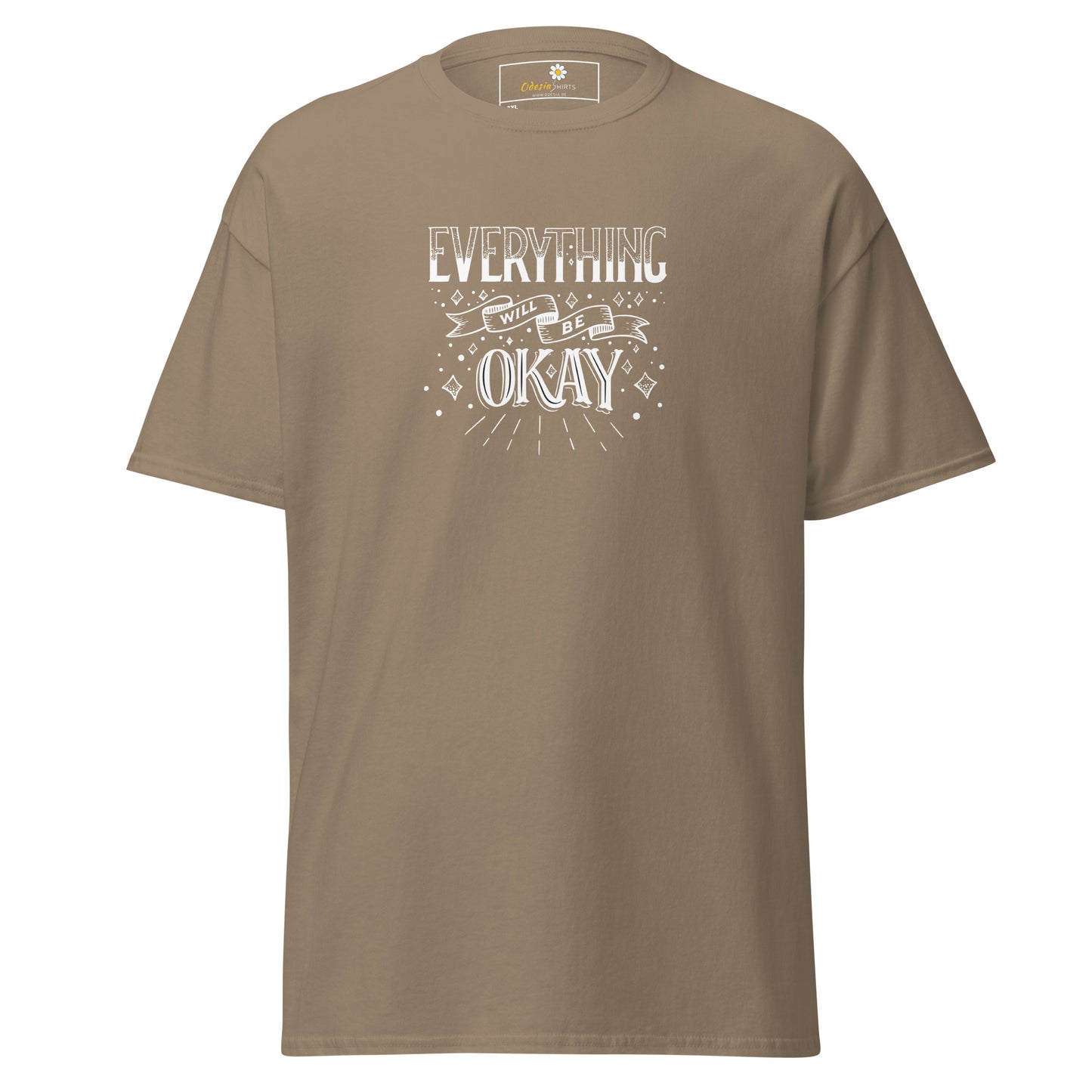 T-shirt classique pour homme - TEXT TOUT VA BIEN ÊTRE - GRAND