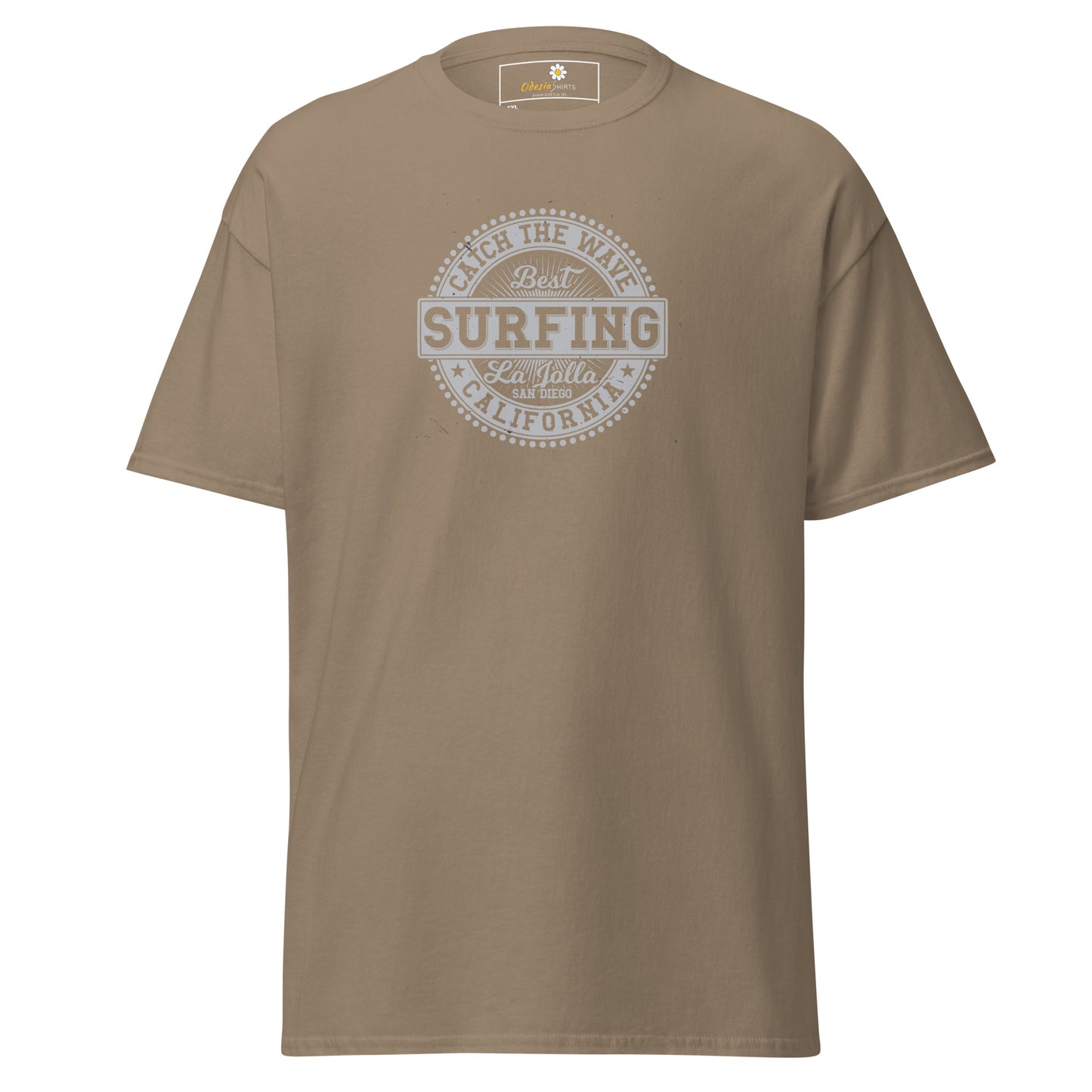 Heren klassiek t-shirt - SUMMER SURFING CALIFORNIA - GROOT
