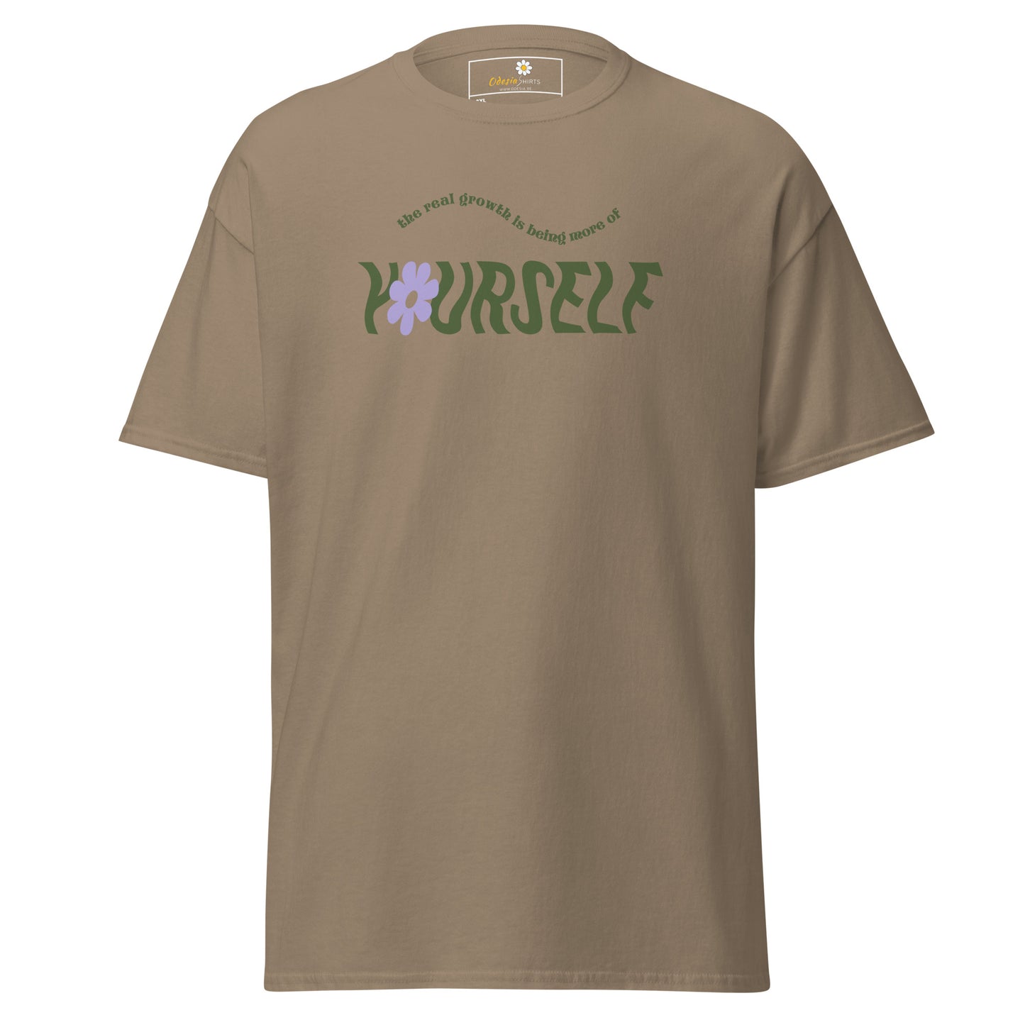 T-shirt classique pour homme - TEXTE ÊTRE PLUS SOI-MÊME - GRAND