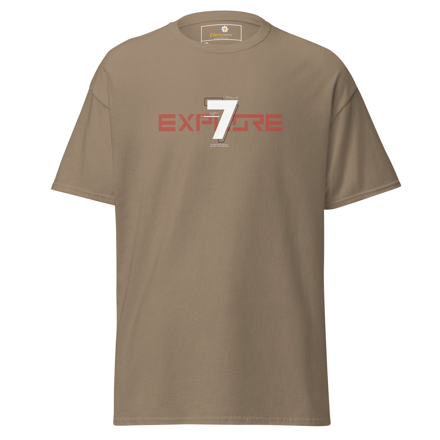 Unisex classic t-shirt - ADVENTURE TEXT EXPLORE 7 - BIG