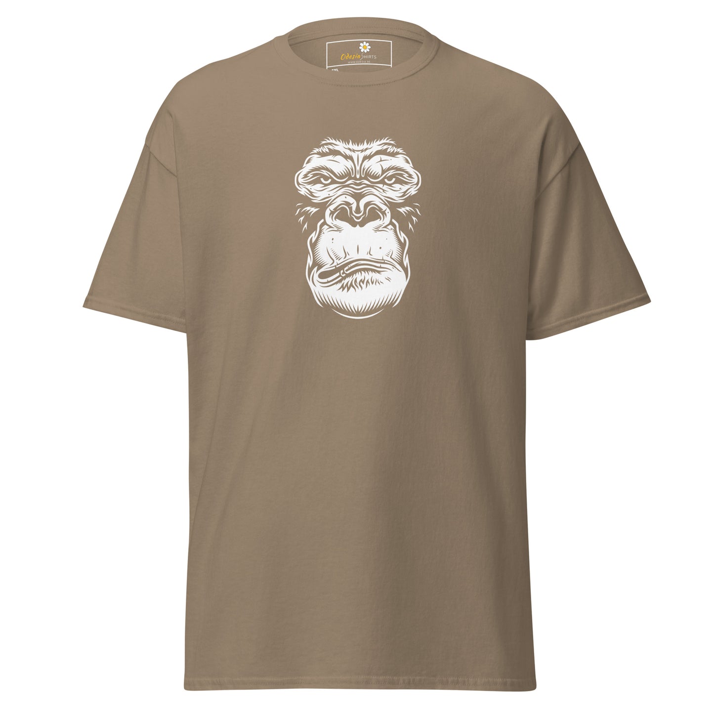 T-shirt classique pour homme - WILDLIFE GORILLA FACE - GRAND