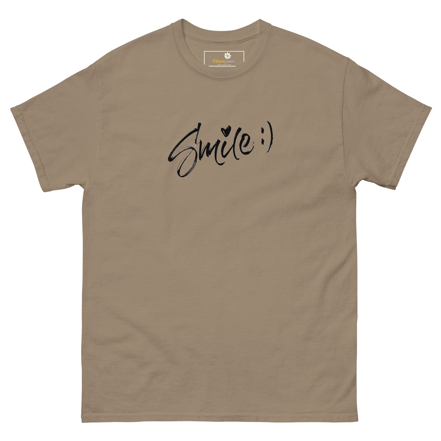 T-shirt classique pour homme - TEXT SMILE - BIG
