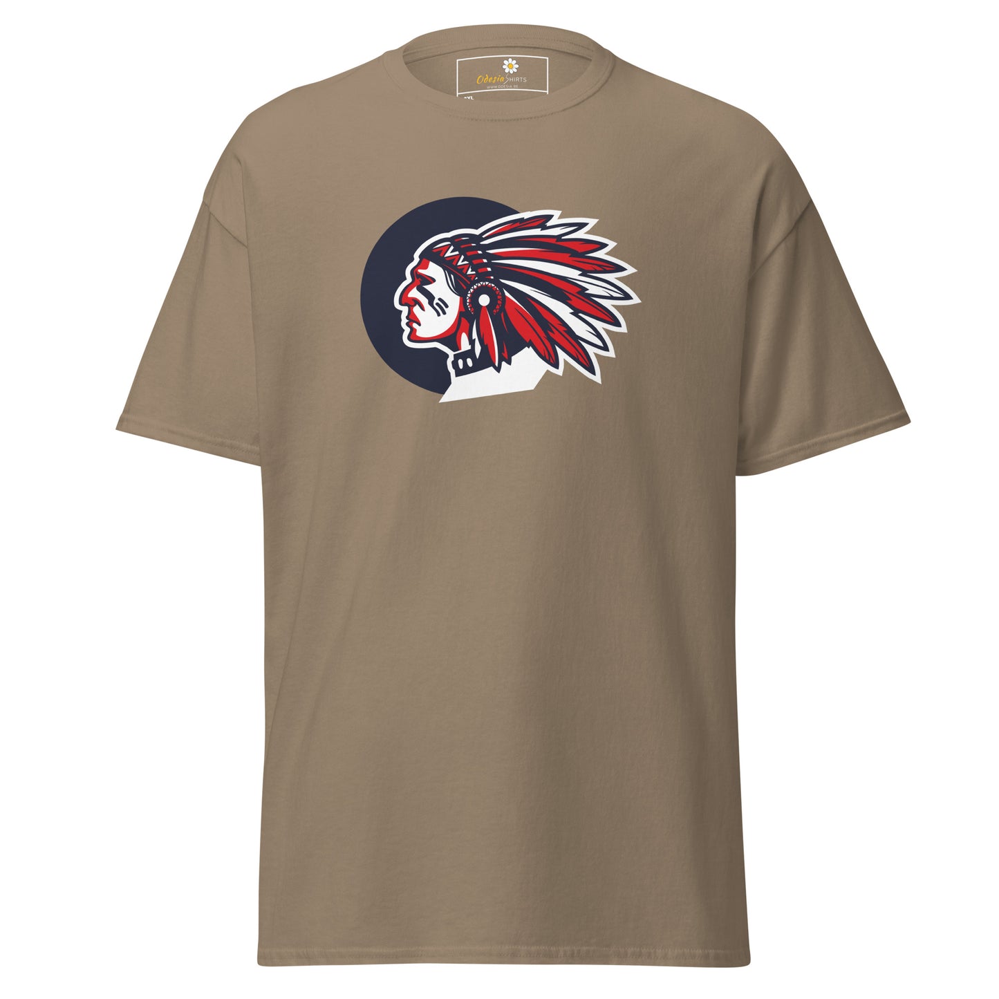 T-shirt classique homme - VINTAGE INDIAN HEAD - GRAND