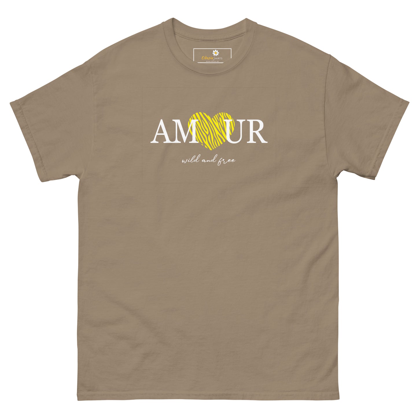 T-shirt classique homme - TEXT AMOUR WILD AND FREE - GRAND