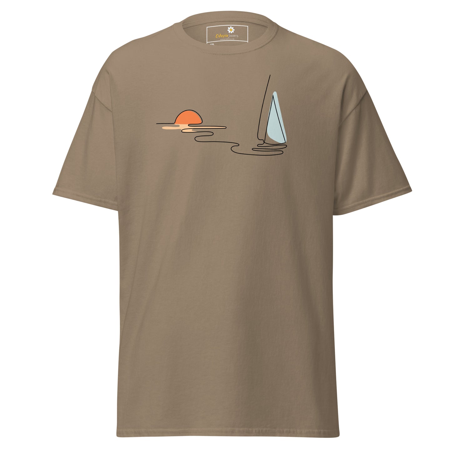 T-shirts classiques pour hommes - NATURE LINE SUNSE5T BOAT - BIG