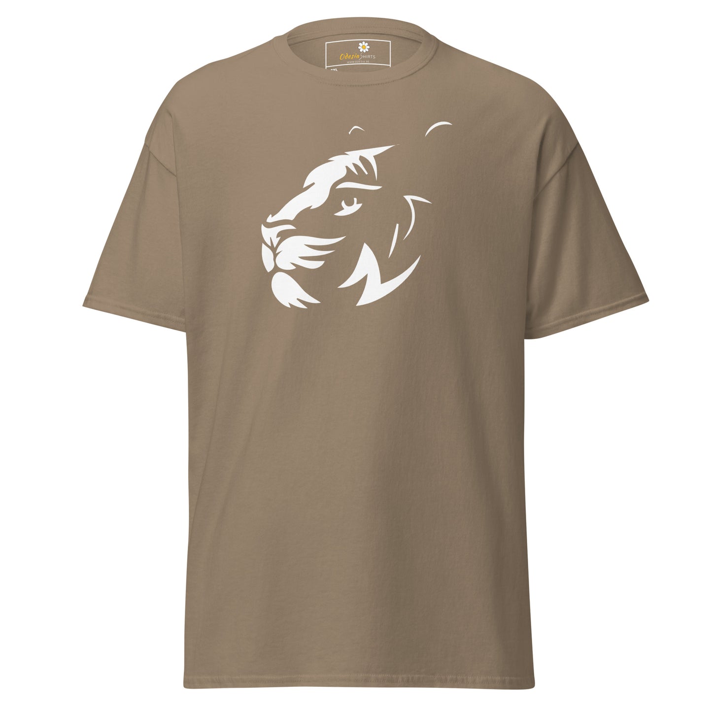 Klassiek T-shirt voor heren - WILDLIFE BIG CAT HEAD - GROOT