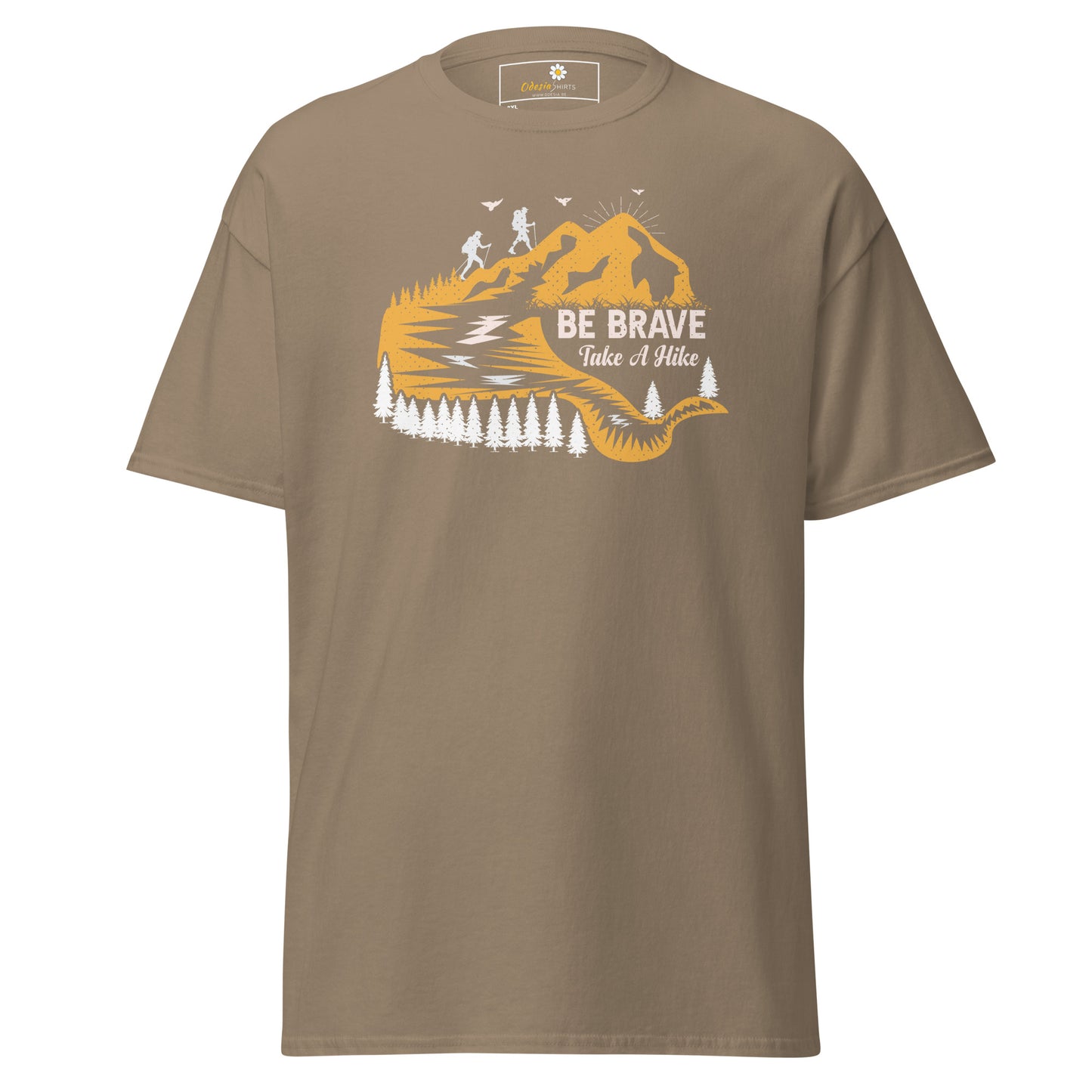Unisex classic t-shirt - ADVENTURE BE BRAVE TAKE A HIKE - BIG