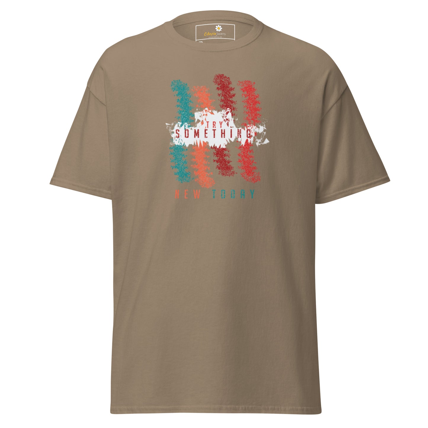 T-shirt classique unisexe - Lignes de couleurs abstraites - Grand
