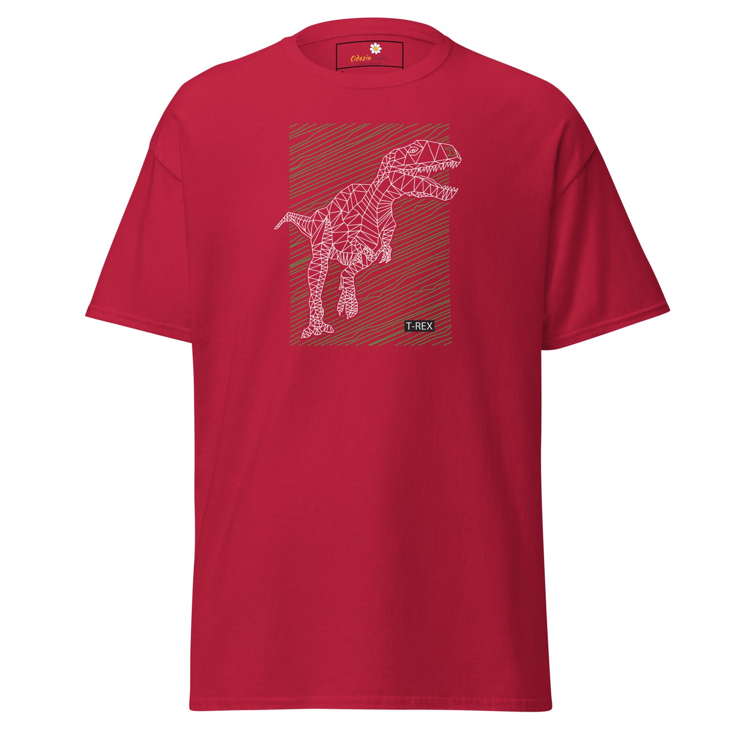 Heren klassiek t-shirt - WILD LIFE TREX DINOSAURUS - REGULAR