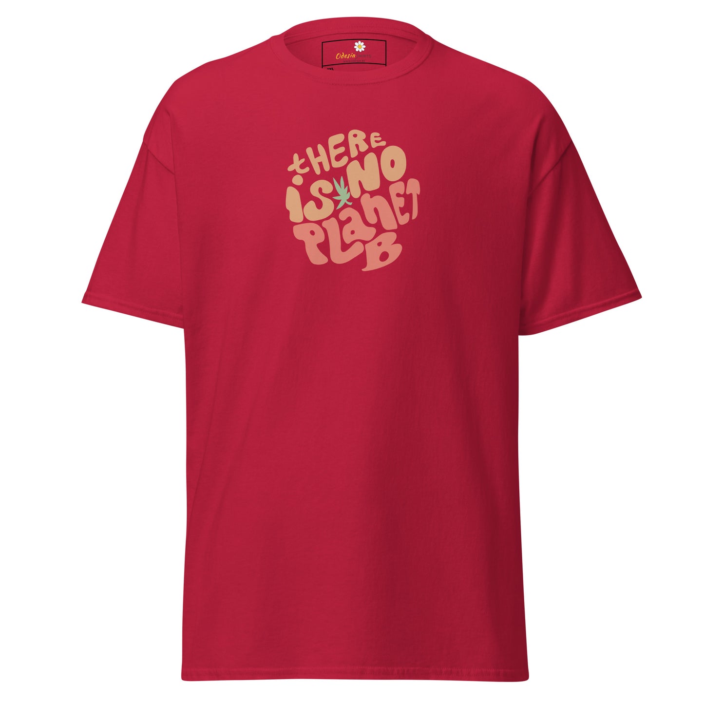 T-shirt classique pour homme - TEXTE IL N'Y A PAS DE PLANÈTE B - GRAND