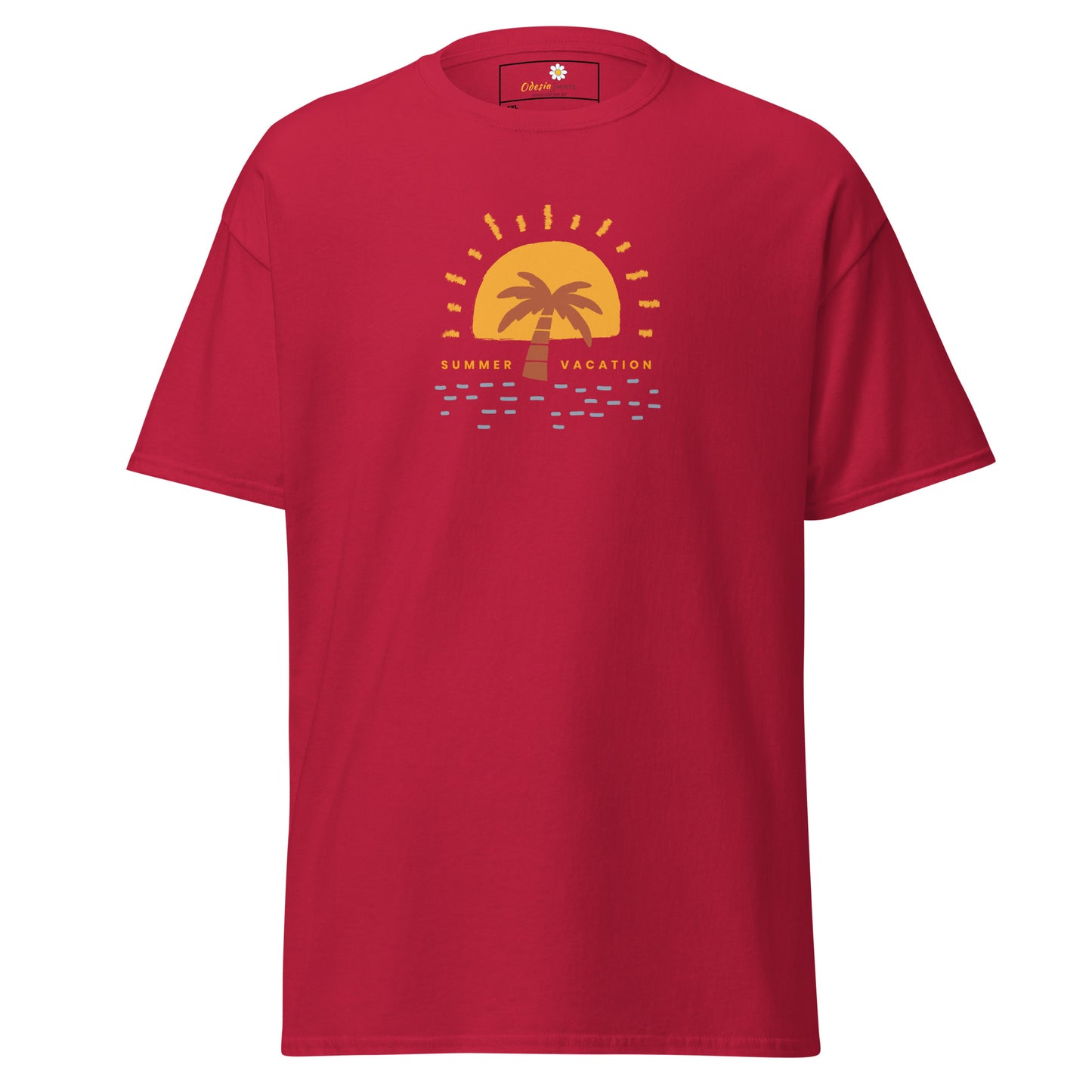 Heren klassiek t-shirt - ZOMERVAKANTIE - GROOT