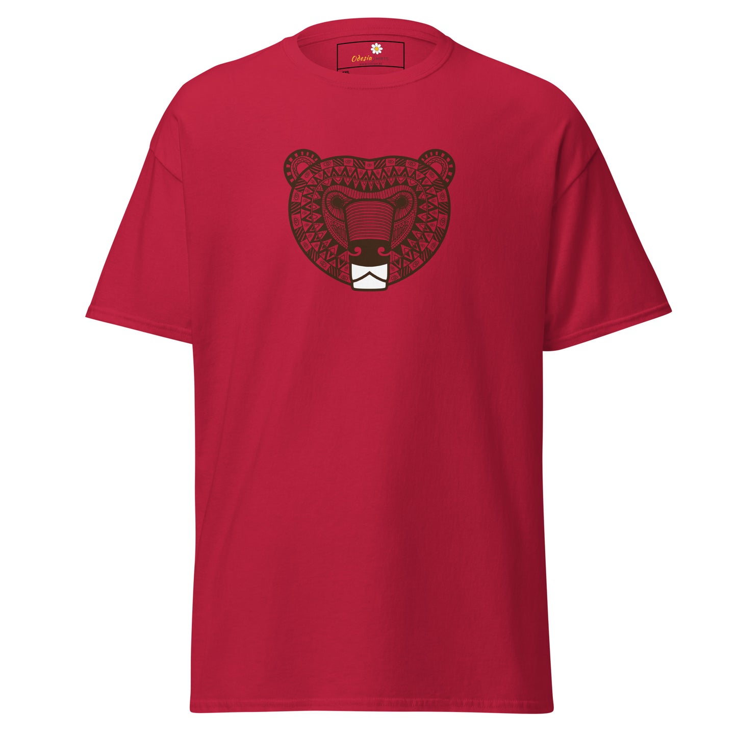 Klassiek heren t-shirt - WILDLIFE AZTECH BEAR - GROOT