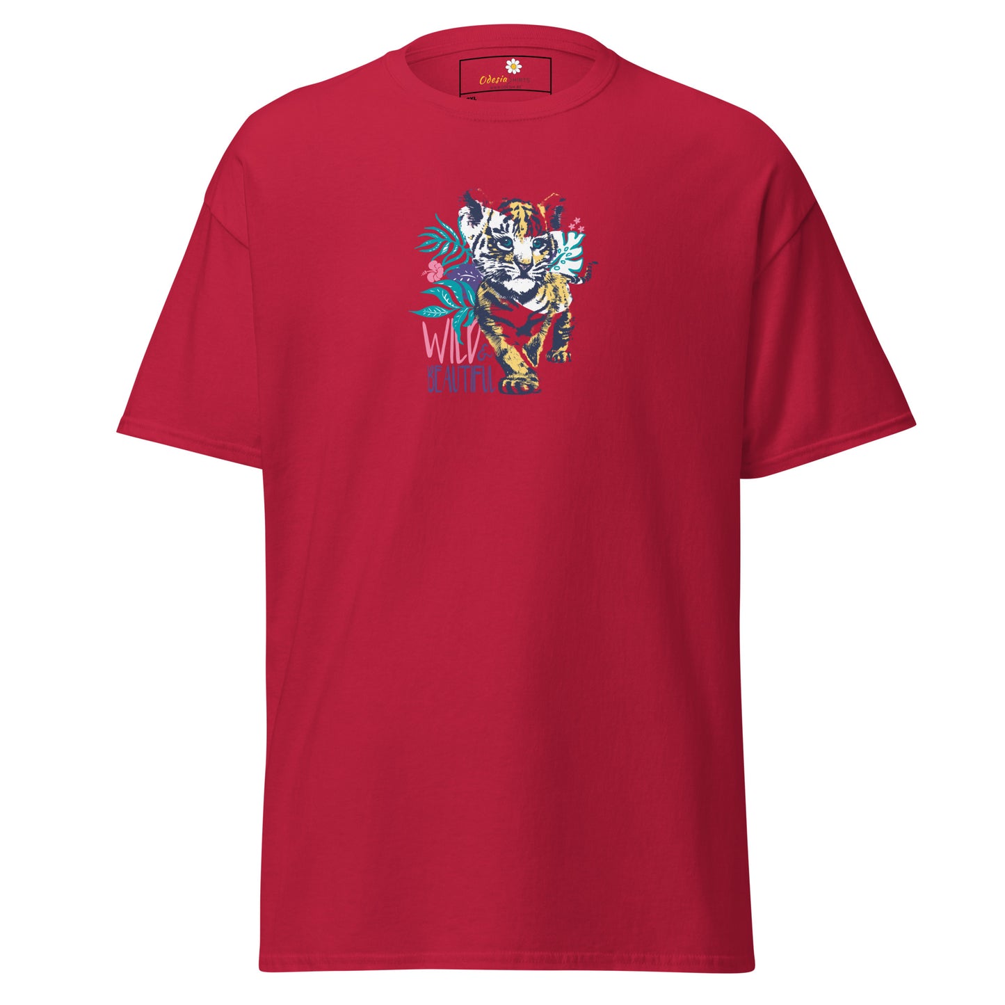 Heren klassiek t-shirt - WILDLIFE AND BEAUTIFUL - GROOT