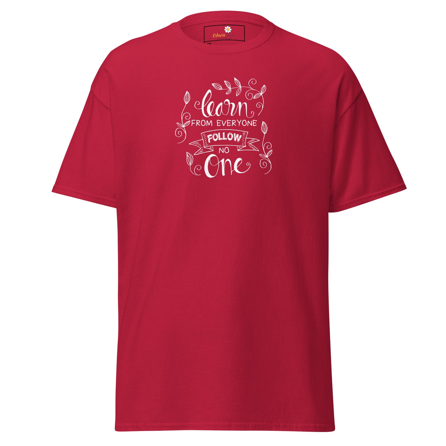 T-shirt classique pour homme - TEXTE APPRENEZ DE TOUS - GRAND