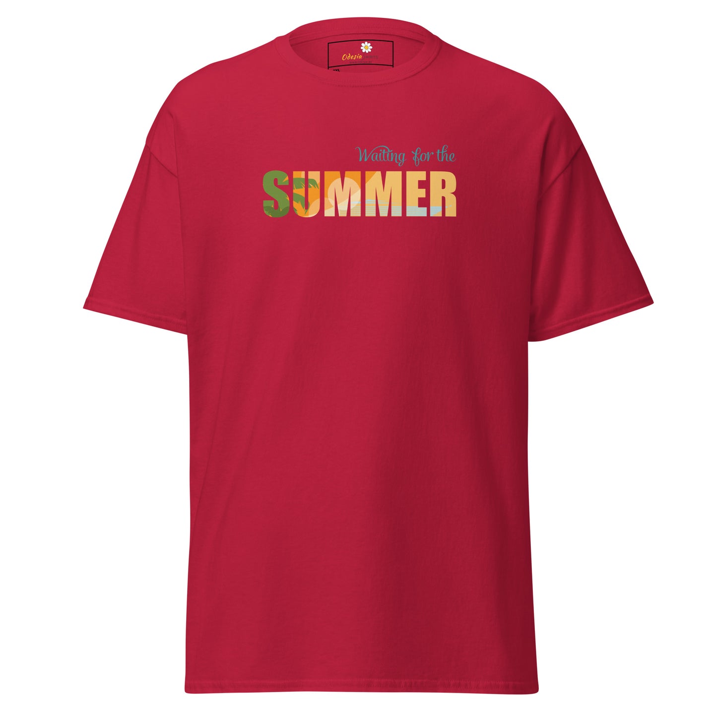 T-shirt classique pour homme - L'ÉTÉ ATTEND - GRAND