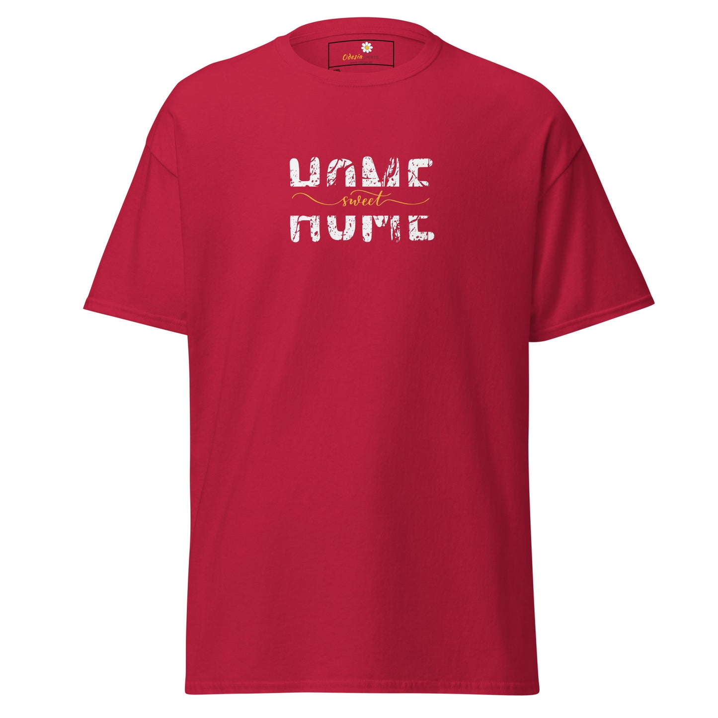 T-shirt classique pour homme - TEXT HOME SWEET HOME - BIG