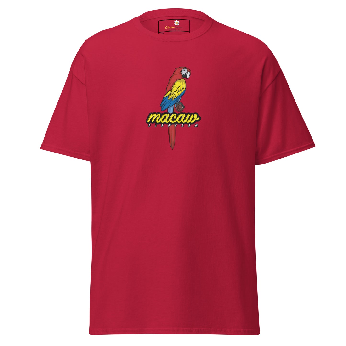 Heren klassiek t-shirt - WILDLIFE MACAW - GROOT