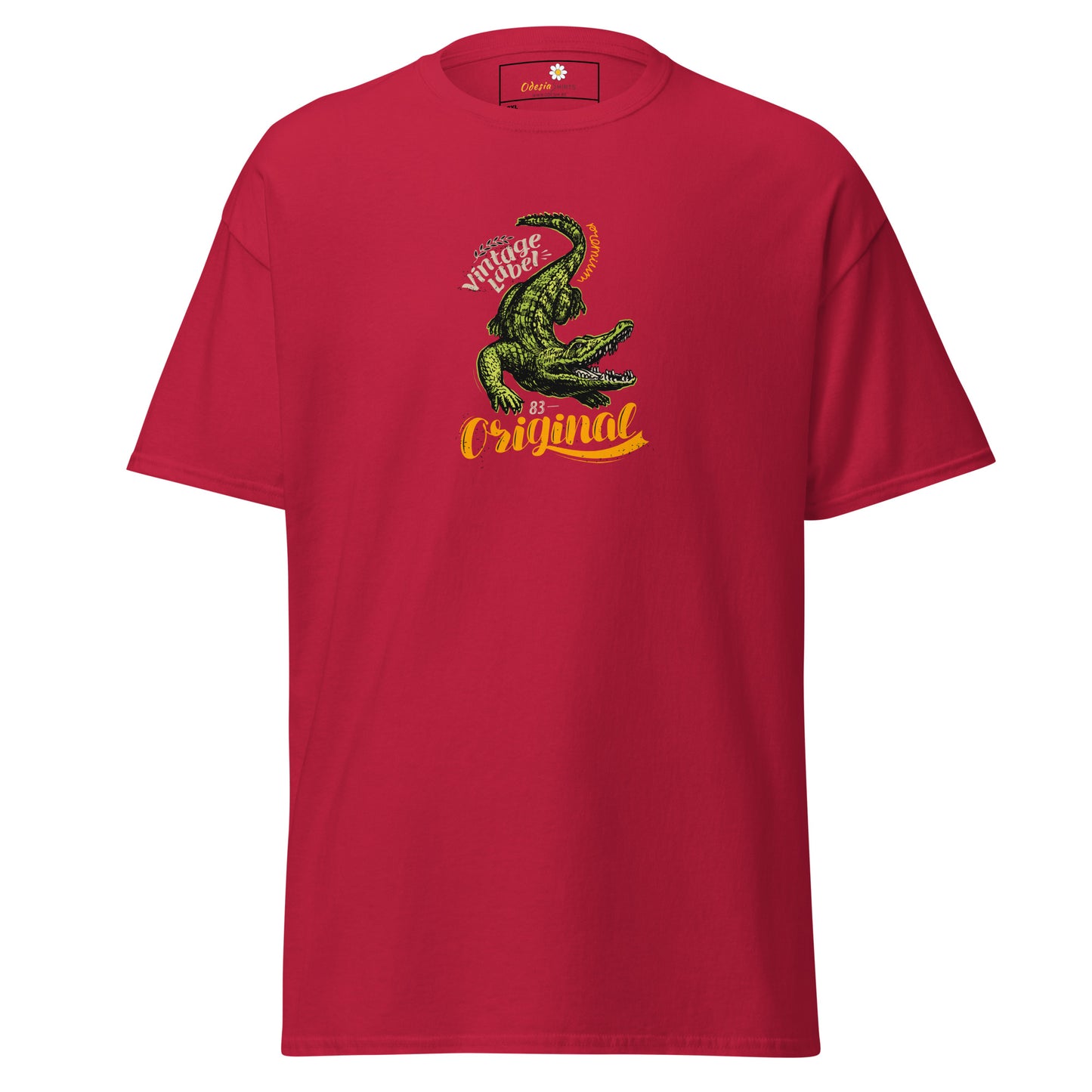 Heren klassiek t-shirt - WILDLIFE CROCODILE - GROOT
