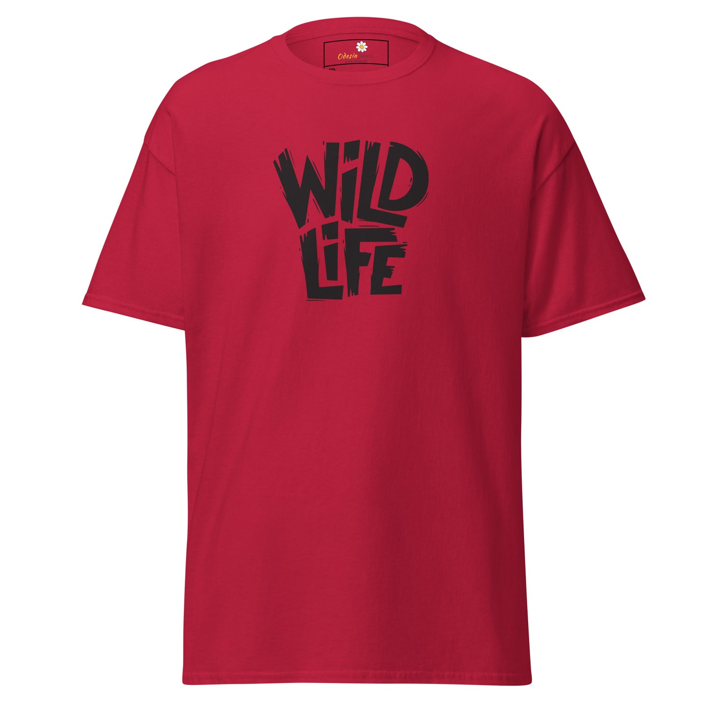 T-shirt classique pour homme - TEXT WILD LIFE - GRAND