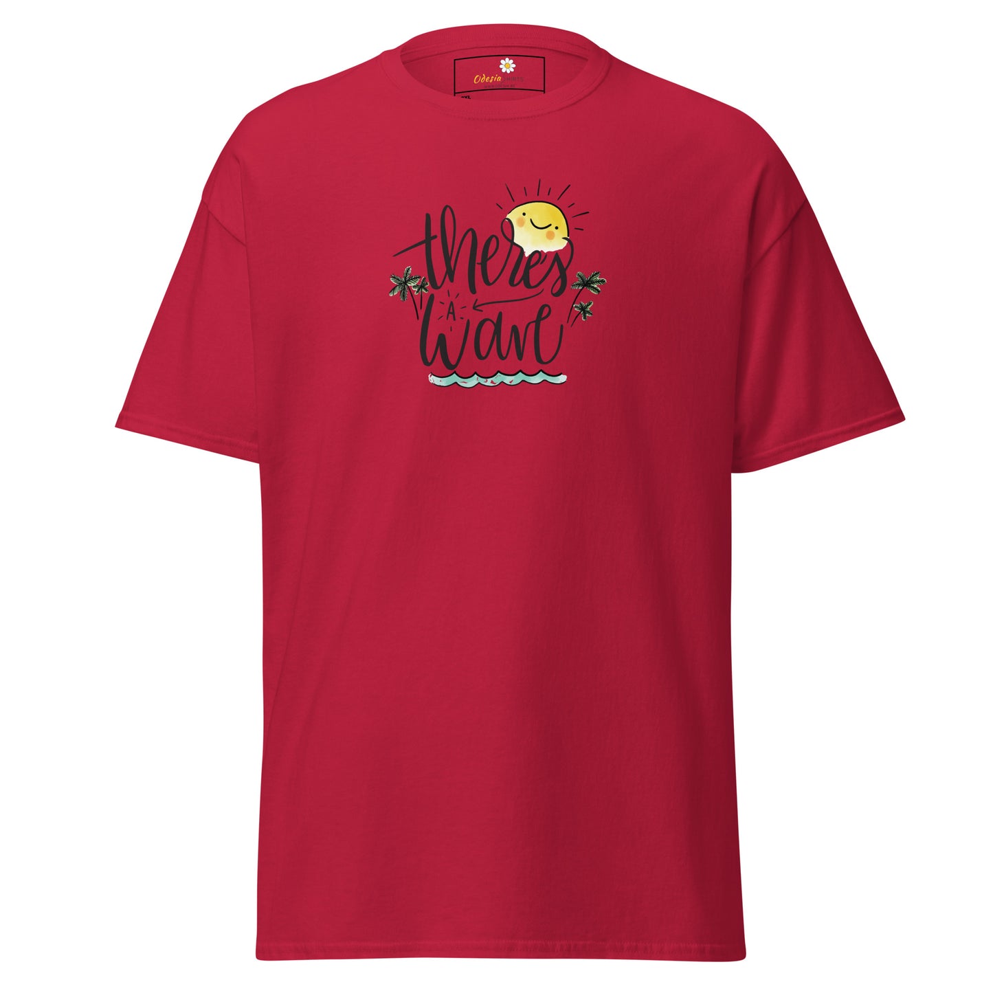 T-shirt classique pour homme - SUMMER THERES A WAVE - BIG