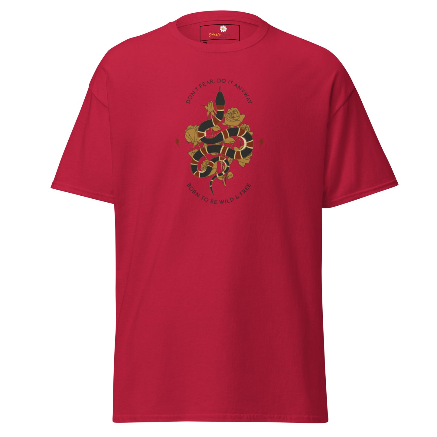 Klassiek heren t-shirt - WILDLIFE SNAKE TO BE WILD - GROOT